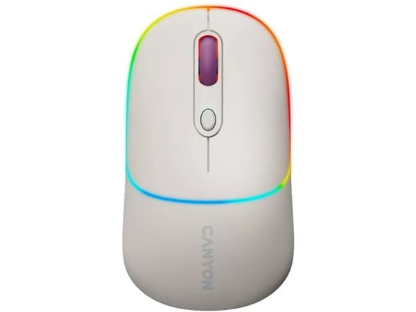 Canyon MW-22, Ambidextrous, Optinen, RF langaton + Bluetooth, 1600 dpi, Valkoinen