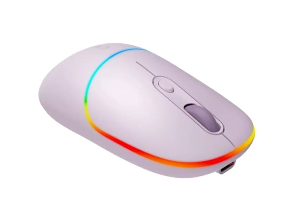 Canyon MW-22, Ambidextrous, Optisk, Trådlös RF + Bluetooth, 1600 DPI, Pärlemorfärgad