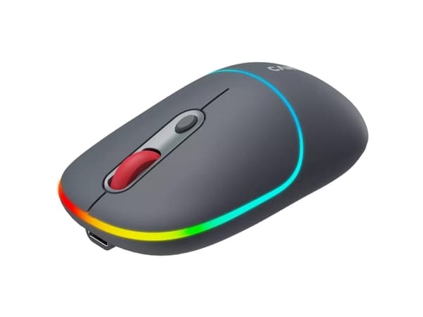 Canyon MW-22, Ambidextrous, Optisk, Trådlös RF + Bluetooth, 1600 DPI, Grå