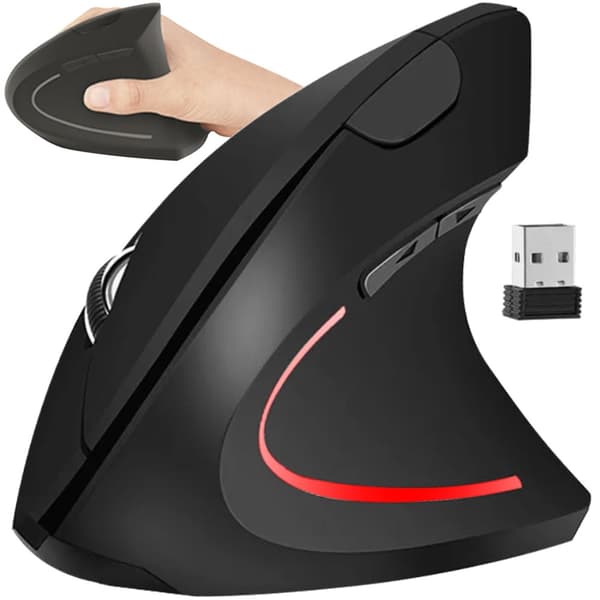 Vertikal datamus - ergonomisk - trådløs