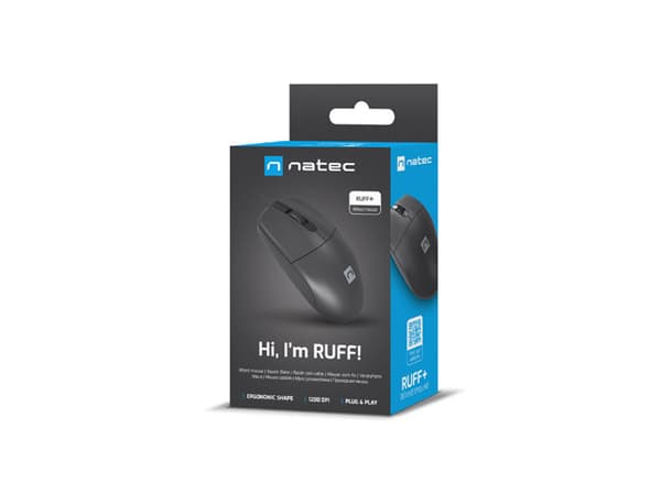 NATEC Ruff Plus mouse Right-hand USB Type-A Optical 1200 DPI