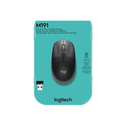 LOGITECH M190 Wireless Mouse - CHARCOAL