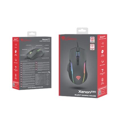 Mysz Xenon 220 dla graczy 6400 DPI podświetlenie RGB