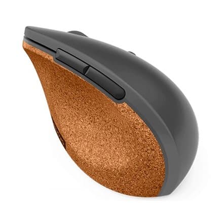 LENOVO Go Wireless Vertical Mouse Grå, Trä