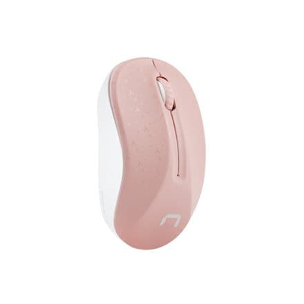 Natec Wireless Mouse Toucan Pink & White 1600DPI Rosa, Hvit