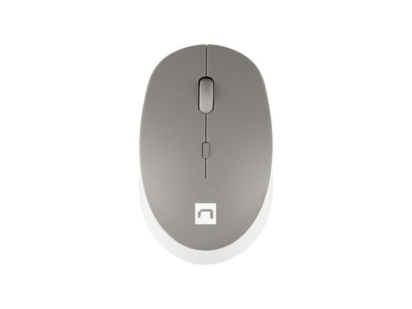NATEC WIRELESS MOUSE HARRIER 2 1600DPI BT 5.1 Grå, Hvid