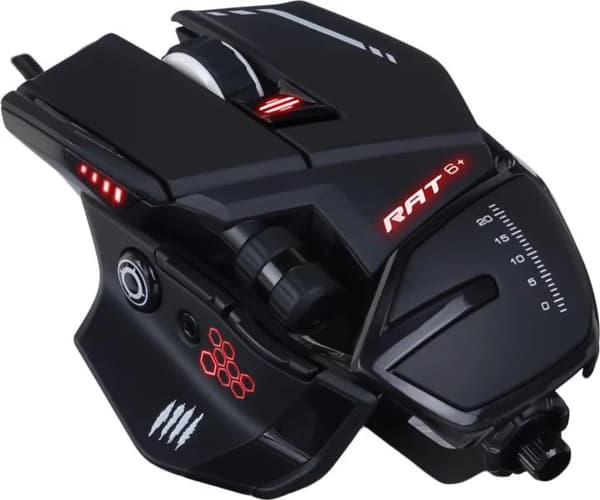 Mad Catz R.A.T. 6+ mouse Right-hand USB Type-A Optical 12000 DPI Svart
