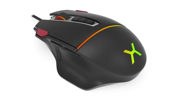 KRUX Fuze Pro mus Höger USB Type-A Optisk 12000 DPI Svart