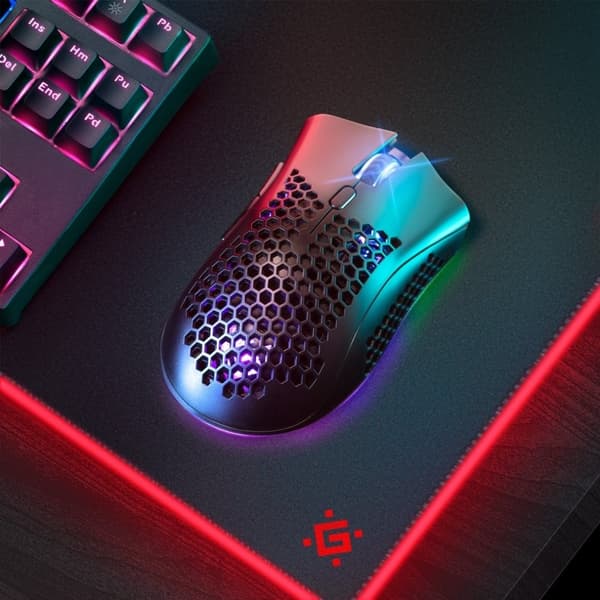 Defender GM-709L Warlock 52709 Trådlös mus för spelare med RGB-bakgrundsbelysning