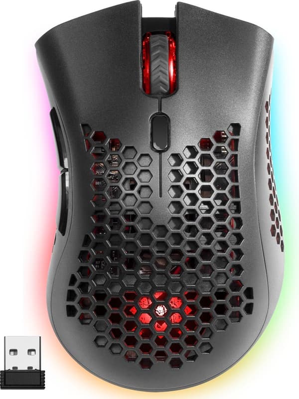 Defender GM-709L Warlock 52709 Trådlös mus för spelare med RGB-bakgrundsbelysning