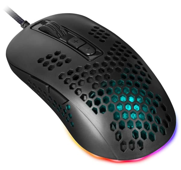 Gaming, optisk, kablet mus DEFENDER GM-620L SHEPARD 12800dpi 7P RGB Sort
