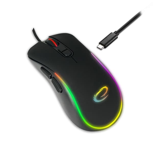 Esperanza EGM303 mus Höger USB Type-C Optisk 2400 DPI