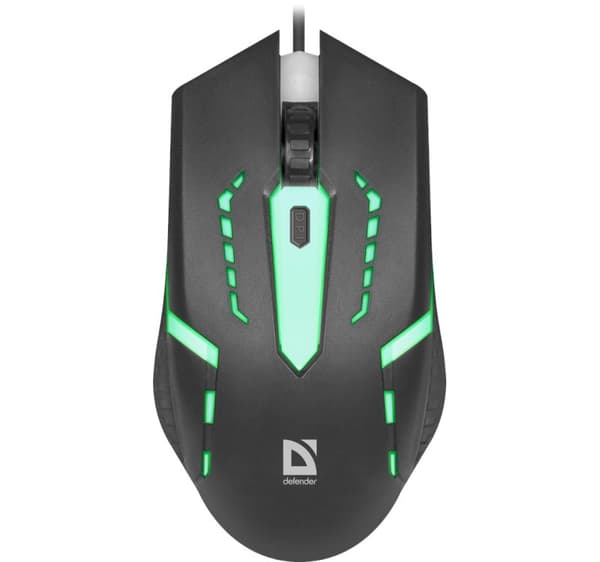 Defender HIT MB-601 OPTIC LED 1200dpi 4P Svart