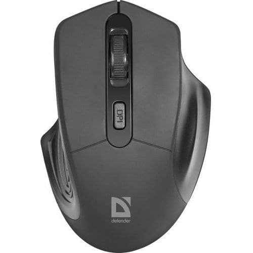OPTICAL MOUSE DEFENDER DATUM MB-345 RF SVART 1600DPI 4P Svart