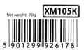 Miniatyrbild 5 av 5: Extreme XM105K mus Ambidextrous RF Wireless Optical 1000 DPI