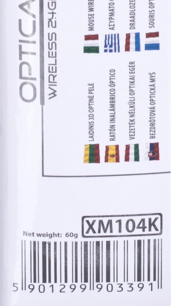 Extreme XM104K hiiri USB Type-A Optinen 1000 DPI Oikealla