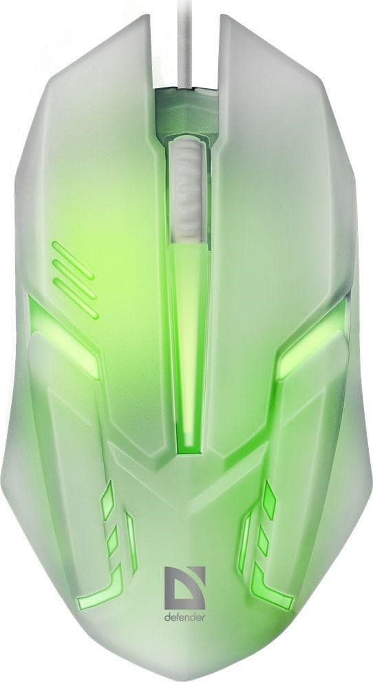 MOUSE DEFENDER CYBER MB-560L WHITE 7-FÄRGERS BAKGRUNDSLJUS