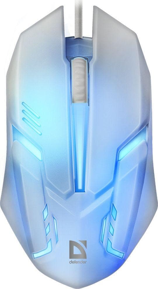MOUSE DEFENDER CYBER MB-560L WHITE 7-FÄRGERS BAKGRUNDSLJUS Vit