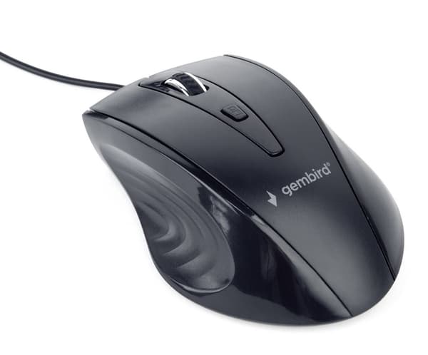 Gembird MUS-4B-02 mus Höger USB Optisk 1200 DPI Svart