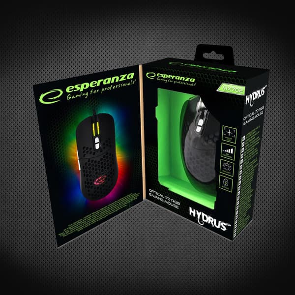 Esperanza EGM702 mus Höger USB Optisk 7200 DPI