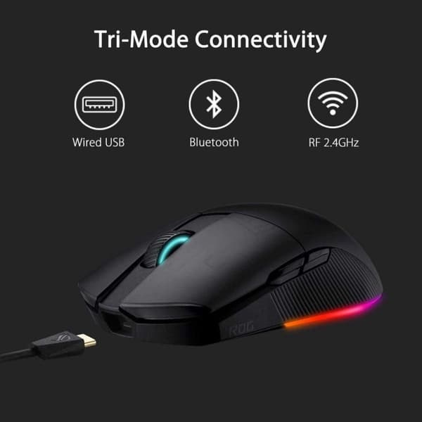 ASUS ROG Pugio II -molempikätinen kevyt langaton RGB -pelihiiri