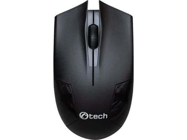 C-Tech Hiiri C-TECH hiiri WLM-08, langaton, 1200DPI, 3 painiketta, USB nano vastaanotin, musta