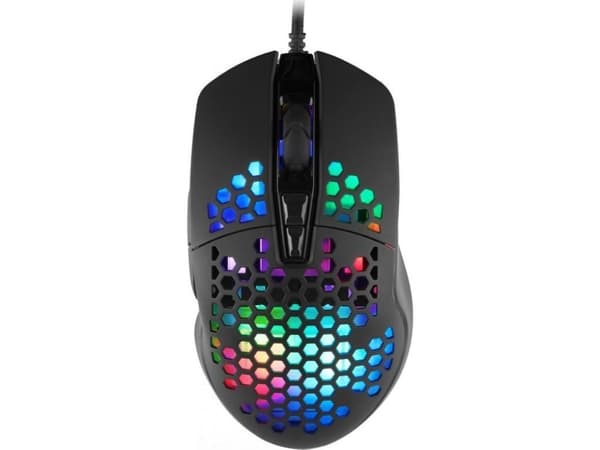 Mus C-Tech C-TECH gamingmus Scarab, 7200 DPI, RGB-bakgrundsbelysning, USB
