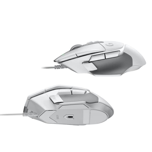 Logitech G502 X spillmus, hvit