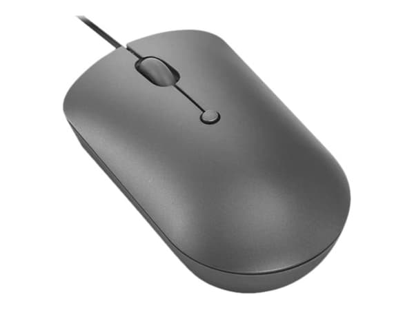 Lenovo 540 - Mus - kompakt - optisk - 4 knapper - kablet - stormgrå - løsvekt