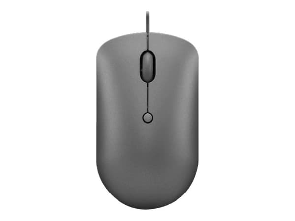 Lenovo 540 - Mus - kompakt - optisk - 4 knapper - kablet - stormgrå - løsvekt
