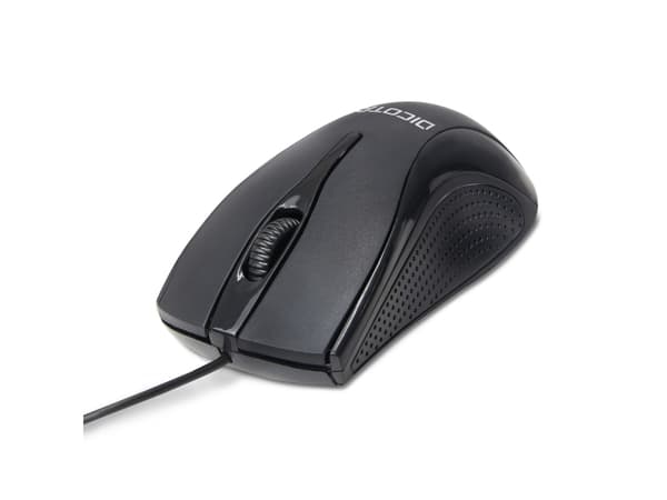 DICOTA D32011, Molempikätinen, USB A-tyyppi, 1200 DPI, Musta