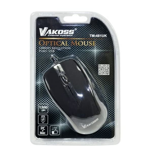 Hiiri Vakoss TM-481UK Musta