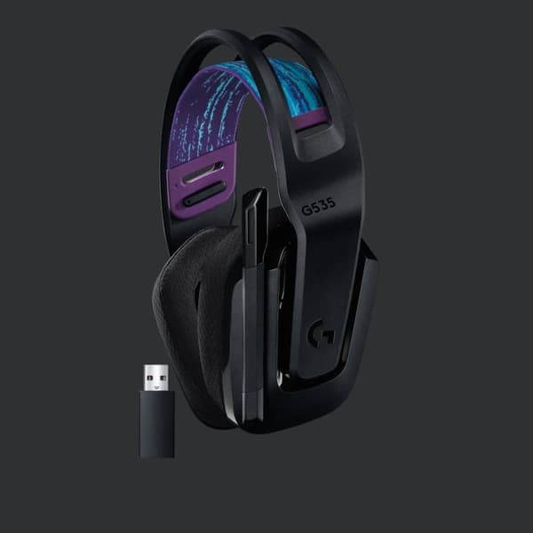 Logitech G535 LIGHTSPEED trådløst gaming-hodesett, svart