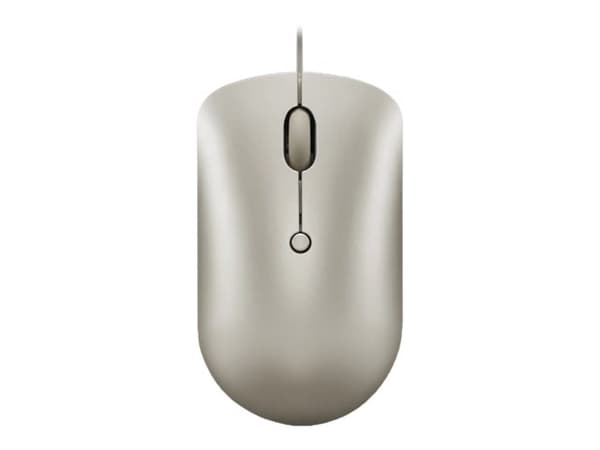 Lenovo 540 - Mus - kompakt - optisk - 4 knapper - kablet - sand - løsvekt