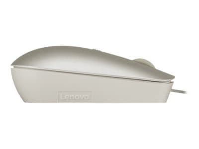Lenovo 540 - Mus - kompakt - optisk - 4 knapper - kablet - sand - løsvekt