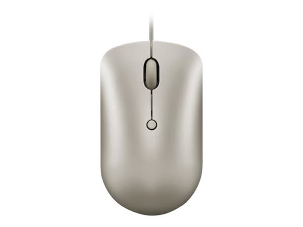 Lenovo 540 - Mus - kompakt - optisk - 4 knapper - kablet - sand - løsvekt