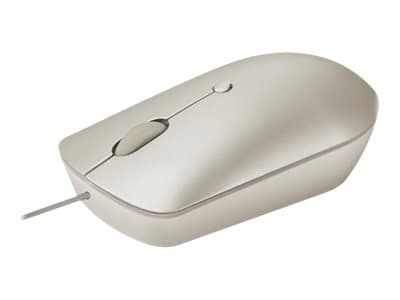 Lenovo 540 - Mus - kompakt - optisk - 4 knapper - kablet - sand - løsvekt Sand