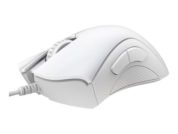 Razer DeathAdder Essential - Mus - ergonomisk - högerhänt - optisk - 5 knappar - kabelansluten - USB - Vit