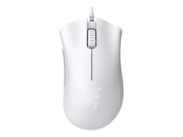 Razer DeathAdder Essential - Mus - ergonomisk - högerhänt - optisk - 5 knappar - kabelansluten - USB - Vit