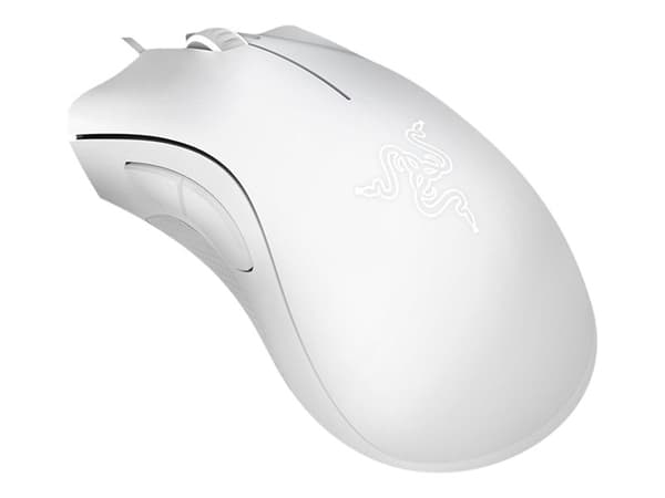 Razer DeathAdder Essential - Mus - ergonomisk - högerhänt - optisk - 5 knappar - kabelansluten - USB - Vit