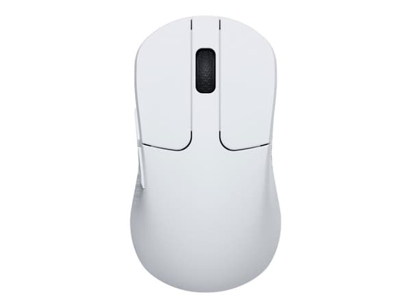 Keychron M3 Mini - Mus - ergonomisk - optisk - 5 knappar - trådlös - 2.4 GHz, Bluetooth 5.1, USB-C - USB/USB-C trådlösa mottagare - svart Vit