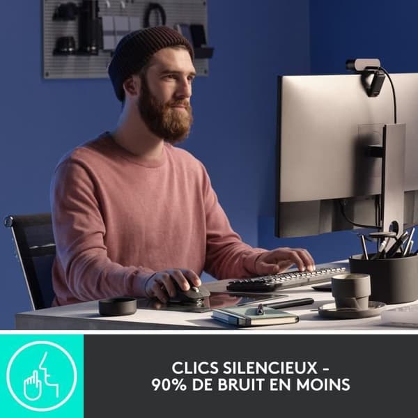 Mus - Trådlös - Logitech - MX Master 3S - Ljusgrå