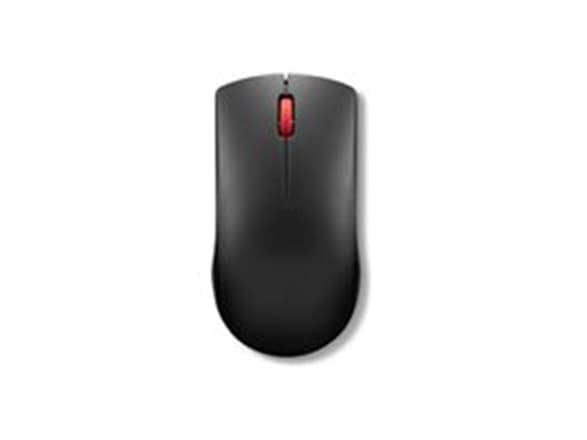 Lenovo 150 - Mus - optisk LED - 3 knappar - trådlös - 2.4 GHz - trådlös USB-mottagare - svart - färglåda