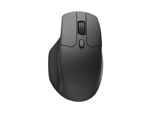 Keychron M6 - Mus - ergonomisk - optisk - 5 knapper - trådløs, kablet - 2.4 GHz, Bluetooth 5.1, USB-C - USB-C trådløs mottaker - svart