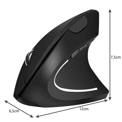 Ergonomisk Vertikal Datamus - Trådløs