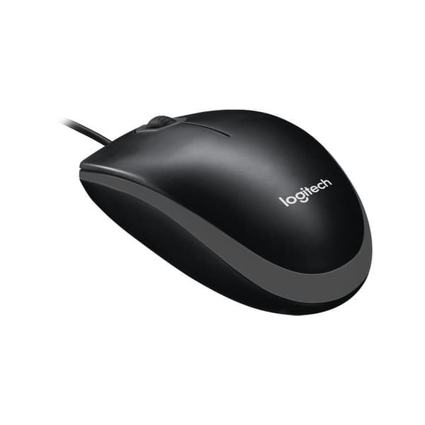 Logitech B100 Optisk mus -  Svart