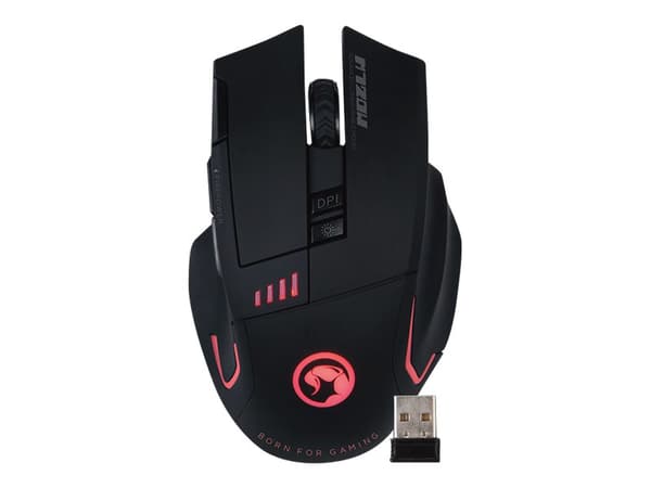 Marvo Scorpion M720W - Hiiri - ergonominen - optinen - 8 painiketta - langaton - langaton vastaanotin (USB)