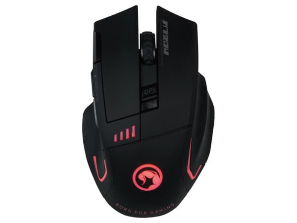 Marvo Scorpion M720W - Hiiri - ergonominen - optinen - 8 painiketta - langaton - langaton vastaanotin (USB)