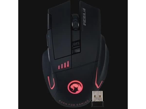 Marvo Scorpion M720W - Hiiri - ergonominen - optinen - 8 painiketta - langaton - langaton vastaanotin (USB)