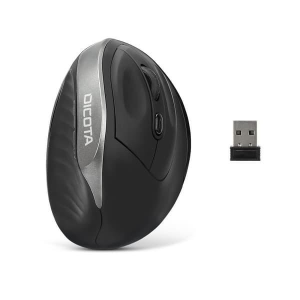 Optisk Mus Ergonomisk Dicota D31981 Svart 1600 dpi